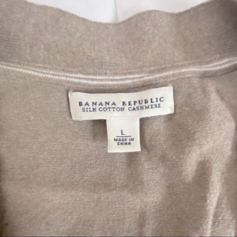 BANANA REPUBLIC • SILK COTTON CASHMERE • Sz L